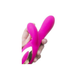 Vibromasseur rabbit rose ergot à picots 10 programmes USB 